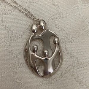 Sterling silver pendant and necklace